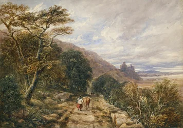 Chemin de campagne menant au château de Harlech, 1842