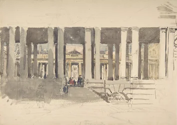 Greenwich Hospital (recto), Étude d
