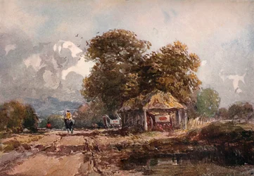Le hangar à charrettes, 1841