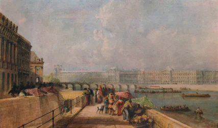 Le Pont des Arts et le Louvre depuis le Quai Conti