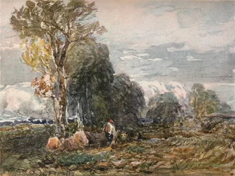 Le Bûcheron, 1858