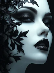 Beauté florale sombre