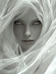 Femme voilée, éthérée