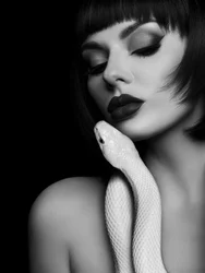 La beauté mystérieuse du serpent blanc