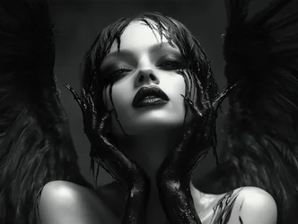 Mystérieux ange sombre