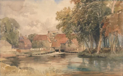 Ferme sur la rivière