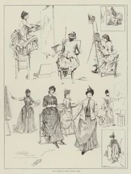 Artistes féminines au Louvre, Paris