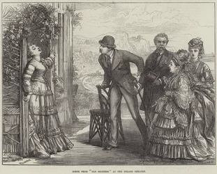 Scène de Vieux Soldats au Strand Theatre