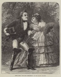 Scène de The Poor Gentleman, au Strand Theatre