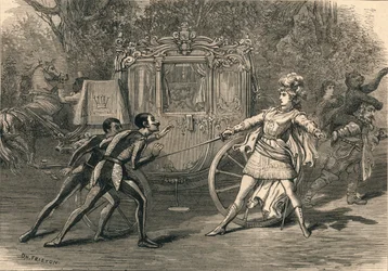 Scène de la pantomime de Covent Garden, 1878