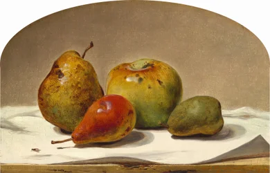 Trois poires et une pomme, 1857