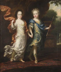 Charles XII, 1682-1718, roi de Suède, comte palatin de Deux-Ponts, et Edwige Sophie, 1681-1708, princesse de Suède, duchesse de Holstein-Gottorp