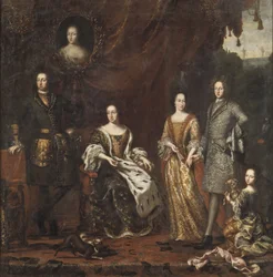 Le roi Charles XI de Suède avec sa famille
