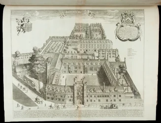 Vue du Christ’s College Cambridge, 1690