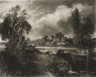 Une écluse sur la Stour, Suffolk