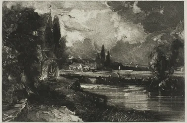 Un moulin, du paysage anglais