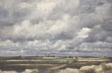Tempête sur un vaste pays (Huile sur toile)