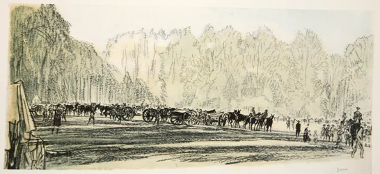 Artillerie de campagne : Les équipes de canons rivales, illustration de 