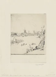 Hammersmith depuis Thamescote, Chiswick Mall