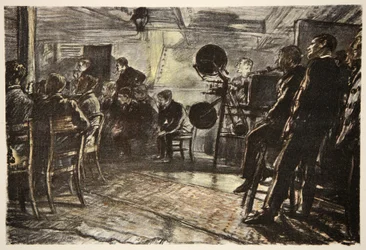 Le cinéma sur un cuirassé, illustration de 
