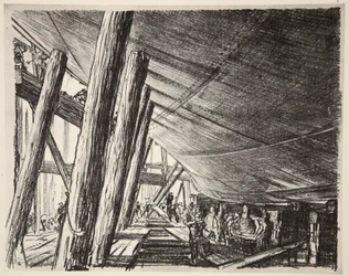 Sous un navire, illustration de 