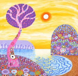 Sunset Cove, 2016 (acrylique sur toile)