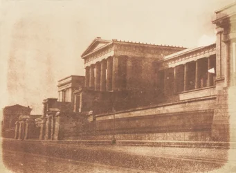 Ancienne école royale, Calton Hill, Édimbourg, 1843-47. Créateurs : David Octavius Hill, Robert Adamson, Hill & Adamson