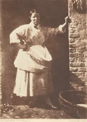 Une pêcheuse de Newhaven, 1844 (photo)