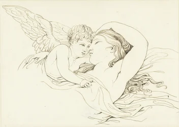 Vénus allongée avec Cupidon