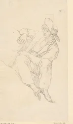 Pêcheur assis