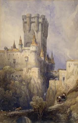 Alcazar, Ségovie, Espagne, 1836