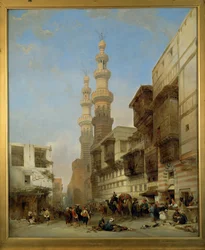 Le Caire, Metwaley-Gate ... (peinture sur toile)