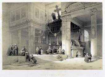 Église de Sainte-Hélène, Bethléem (Bethléem) - dans « La Terre Sainte », Londres 1849