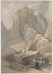 Couvent de Sainte-Catherine avec le Mont Horeb