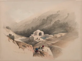 Fontaine de Job, Vallée de Hinnom, 1839