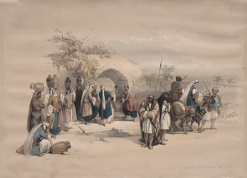 Fontaine de la Vierge, Nazareth, 1839