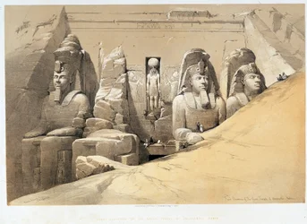 Élévation frontale du grand temple d