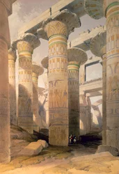 Salle des Colonnes, Karnak, Égypte, 19ème siècle