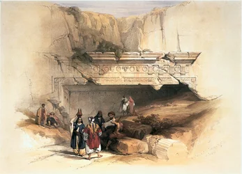 En Terre Sainte : Jérusalem, tombeaux des Rois (gravure)