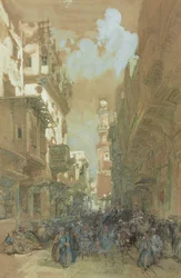 Mosquée El Mooristan, Le Caire, Égypte, 1838