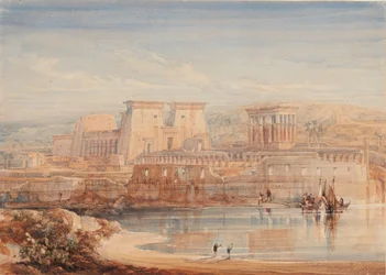 Philae : vue des temples depuis le sud