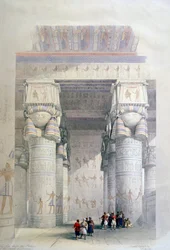Portique du temple de Dendérah, XIXe siècle