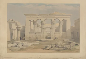 Portique du temple de Kalabsha, en Nubie