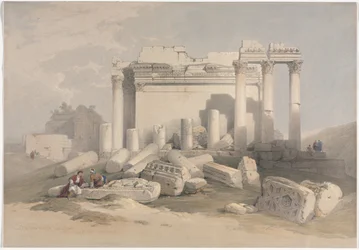 Ruines du portique oriental du temple de Baalbek