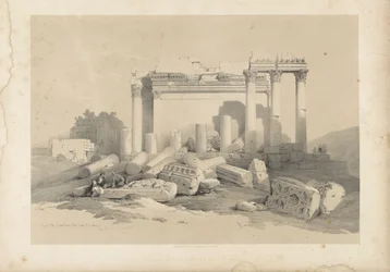 Ruines du portique oriental du temple de Baalbec
