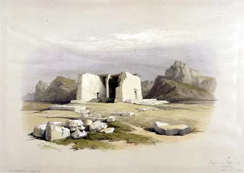 Temple à Taffah en Nubie, de "Égypte et Nubie", Vol.1