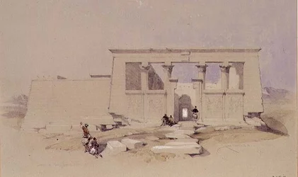 Temple à Wady Dabod, Nubie 1849