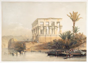 Le Temple Hypaethral à Philae, appelé le Lit de Pharaon, Égypte