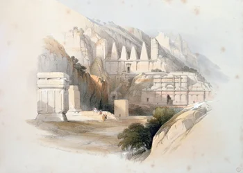 La Nécropole, Petra, du Volume III de 