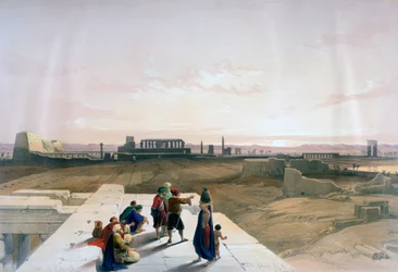 Les ruines de Karnak depuis l